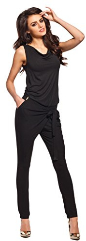 Lemoniade eleganter Jumpsuit mit modischem Schnitt und ausgefallenen Details (Made in EU)