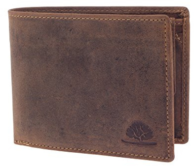 Green Burry Vintage Geldbörse 1705, Braun, 9,5 x 12 x 2,5 cm