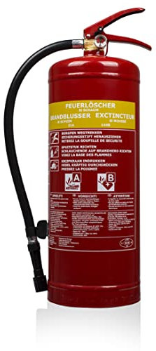 Smartwares Schaum-Feuerlöscher - 6 L - für AB-Brände - geeignet für Büro und Zuhause - inkl. Halterung - 10.015.05