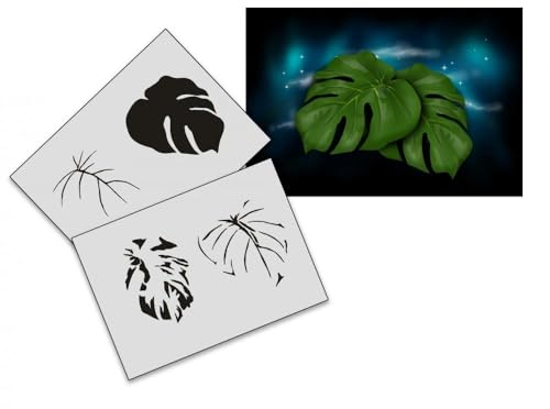 UMR-Design AS-195 Palmleaf Airbrush Schablone Step by Step Grösse S