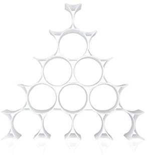 Kartell 76801Z Portabottiglie da 16 Pezzi, Opalino, Acrilico