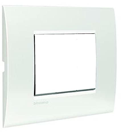 BTicino LNC4803BN Livinglight Air Placca 3 Moduli, Bianco