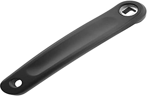 Manivelle 130 en imitation aluminium noir gauche noir pour vélo Shimano (175 mm)