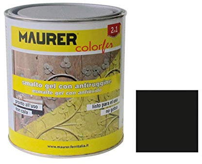 MAURER - Esmalte Antioxido 250 Ml. Negro Altas Temperaturas Satinado