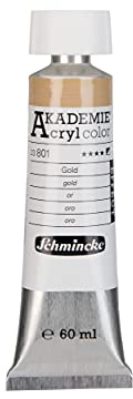 Schmincke AKADEMIE Acryl color Gold in 60 ml-Tube, 23 801 011