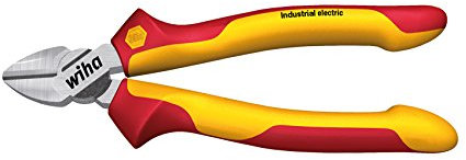 Wiha Seitenschneider Industrial electric mit DynamicJoint® (einzigartige Gelenkkonstruktion für bessere Kraftübertragung) (33177) 160 mm Zange für Elektriker, VDE geprüft, stückgeprüft, stabil und robust