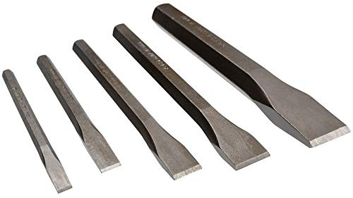 Mayhew Tools 90002 Cold Chisel Set, 5-Piece, Shot Blast Finish