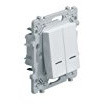bouton poussoir double à voyant 10 ampères hager essensya