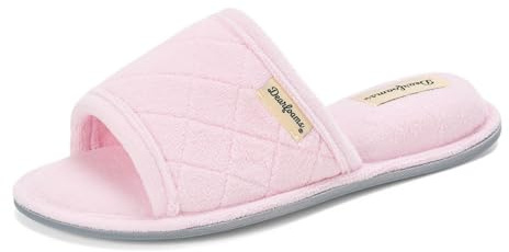 Dearfoams Women's Beatrice, FRESH PINK, S