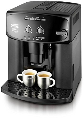 De'Longhi Magnifica Esam2600 Macchina Automatica per caffè in chicchi e polvere, 13 livelli di macinatura, Spegnimento programmabile, Acciaio e plastica, 1.8L, Nero