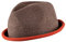 CHILLOUTS Boston Hat - Pork Pie Hut Herren/Damen, 100% Polyester, Sommer Trendhut, Breaking Bad/Rocky Stil, Crushable, braun orange, L-XL