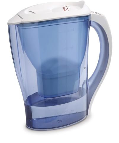 Jata JH01 - Jarra filtradora de agua de 2,5 litros, Con filtro iónico, Mejora la calidad y el sabor del agua, Apta para la puerta del frigorífico