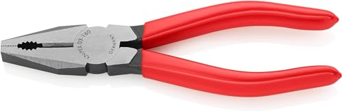 KNIPEX Kombinationstång i SB-förpackning med plastöverdrag, 03 01 160 SB