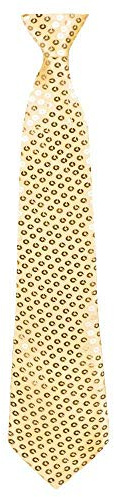 Boland 52951 Cravate Spangles Doré Env. 40 cm