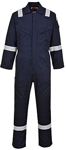 Portwest Mono Ligero Ignífugo Y Antiestático 280G, Tamaño: L, Color: Marino, FR28NARL