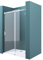 Mai & Mai Duschtür Nischentür dusche Duschabtrennung Duschkabine Schiebetür 8mm ESG in Klarglas mit NANO 4-Punktbefestigung BxH: 110x195cm Teramo04-2