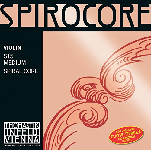 Thomastik-Infeld Spirocore Violinsaiten Satz 4/4 (S15 - S9, S10, S12, S13) - mittlere Spannung