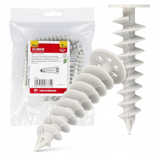 10 x Dämmstoffdübel (85mm) zur Befestigung von leichten Anbauteilen