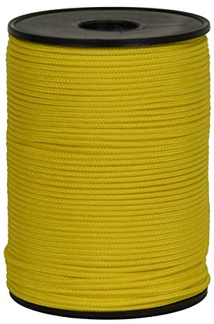 Corderie Italiane 006005872 Filo muratore, cordino edilizia giallo, 2 mm - 200 mt