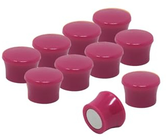 Kleine Hochleistungs - Pink - Memo - Brettmagnete Für Kühlschrank, Whiteboard, Mitteilungspaket von 10