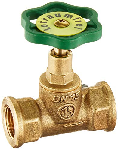 Cornat Durchgangsventil Geradsitz, Messing, ohne Entleerung, beidseitiges Innengewinde, A 1/2Zoll, 1 Stück, T571321