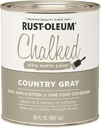 Rustoleum 285141 30 Oz Country Gray Chalked Ultra Matte Paint