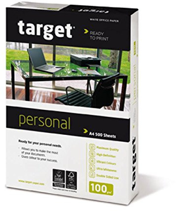 Target Personal Kopierpapier 100g/m² DIN-A4 500 Blatt Druckerpapier weiß