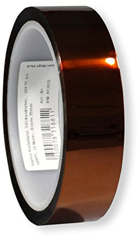 Kapton - Polyiamid - cinta adhesiva resiste de - 269 °C hasta 400 °C 25 mm x 33 m