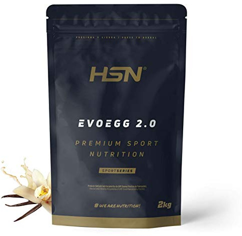 HSN Albúmina de Huevo en Polvo Evoegg 2.0 | Vainilla 2Kg | Pura Proteína de Claras Deshidratadas de Gallinas no Enjauladas | No Incluye Dosificador | No-GMO, Vegetariano, Sin Lactosa Sin Grasa