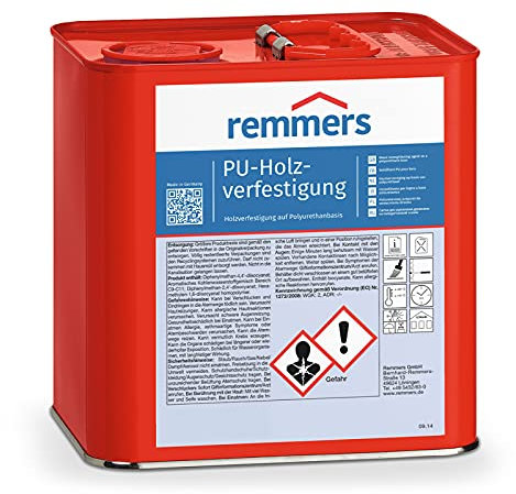 Remmers PU Holzverfestigung farblos 0,75l I 1K-Holzverfestigung und Schadstofffixierung auf PU-Basis I Holz innen und außen I Schadstoffmaskierung I Feuchteschutz für MDF-, HDF-Platten