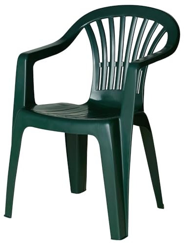 SATURNIA 8330016 Silla Resina Monobloc Respaldo Bajo Verde Altea