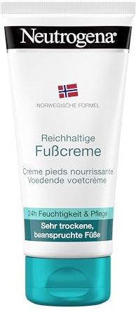Neutrogena Norwegische Formel ultra reichhaltige Fußcreme (100 ml) mit 40 Prozent Glycerin + Bisabolol für trockene, beanspruchte Füße,100ml