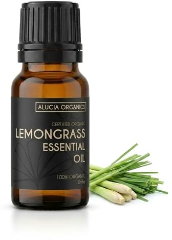Huile essentielle de citronnelle (Lemongrass) certifiée bio de Alucia Organics 10ml