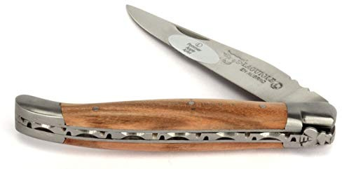 Laguiole en Aubrac Taschenmesser L0211POIF 11 cm, Griffschalen Apfelbaum, Messer Klinge 9 cm matt, Backen matt