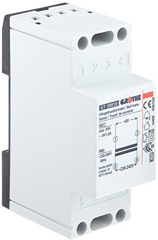 Grothe Klingel Transformator 8 V AC, 1 A, GT 50810, 1512020