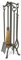 Pilgrim Pilgrim - Juego de Utensilios para Chimenea de Hierro Vintage, 31 Pulgadas de Alto