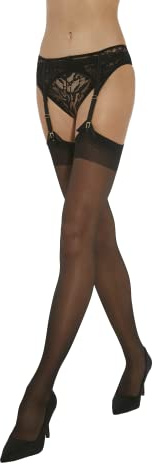 Justine straps-strumpor svart – 20 DEN, svart, Medium