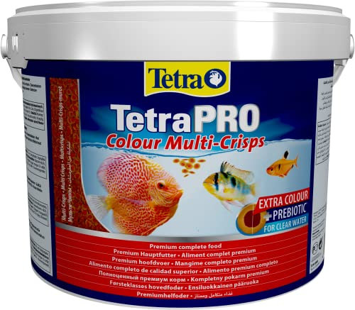 Tetra Pro Colour Multi-Crisps - Premium Fischfutter mit Farbkonzentrat für schöne, farbenprächtige Fische, 10 L Eimer