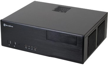 SilverStone Technology SilverStone SST-GD05B USB 3.0 - Grandia HTPC Micro ATX Desktop Gehäuse mit hochleistungsfähigem und geräuscharmen Kühlsystem, schwarz