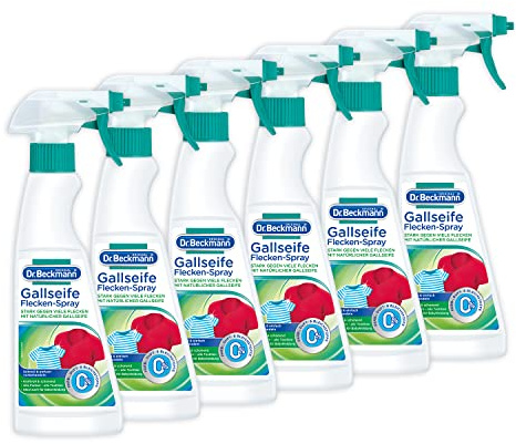 Dr. Beckmann Gallseife Flecken-Spray, mit echter, natürlicher Gallseife, 6er Pack (6 x 250 ml)