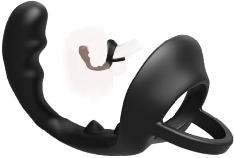Penisringe Silikon Hodenring und Analplug für Männer 3-in-1 Cockringe für Männer Extrem Cock Ring mit Analhaken Butt Plug Analspielzeuge für Prostata-Massage