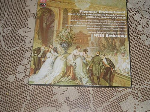 VIENNESE ENCHANTMENT, MUSIC BY THE STRAUSS FAMILY, SUPPE, LANNER, MILLOCKER, SIEHRER AND KOMZAK, , WILLI BOSKOVSKY, EMI BOX SET, 4 LPS