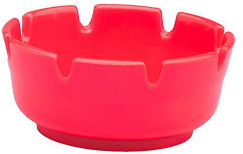 PIAZZA Ashtray - Round Plastic - Red, 10Cm, 504101