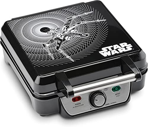 Star Wars LSW-281CN 4-Waffle Maker, 4 Slice, Black