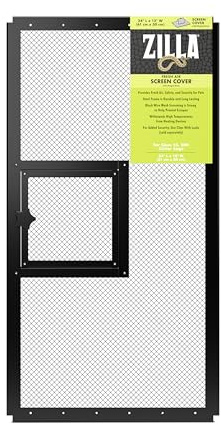 Zilla Pet Reptile Terrarium Fresh Air Screen Cover with Hinged Door 24 x 12
