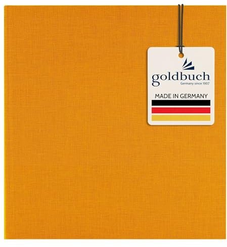 Goldbuch Album Photo, Summer Time, 25 x 25 cm, 60 Pages avec Feuillet Cristal, Jaune, 25x25 cm