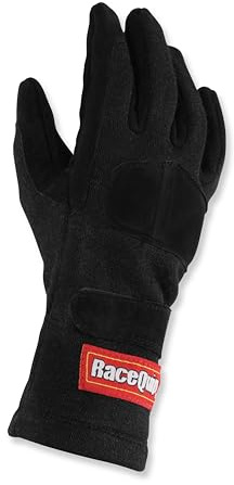 RaceQuip® 355007RQP 355 Series Driving Gloves - SFI 3.3/5 - Black/Black - 2XL