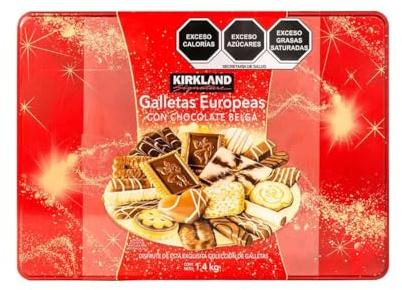 European Cookies Kirkland Signature with Belgian, Chocolate, 49.4 Oz