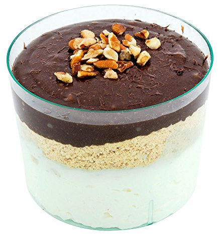 Restaurantware 100 vasos de postre, vasos redondos de mousse de 6 onzas, vasos de plástico transparente para postres, fiestas y eventos, para aperitivos o postres Restaurantware