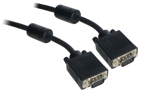 30 m Cable para Monitor SVGA VGA – macho a macho (15 pin totalmente cableado) con núcleos de ferrita